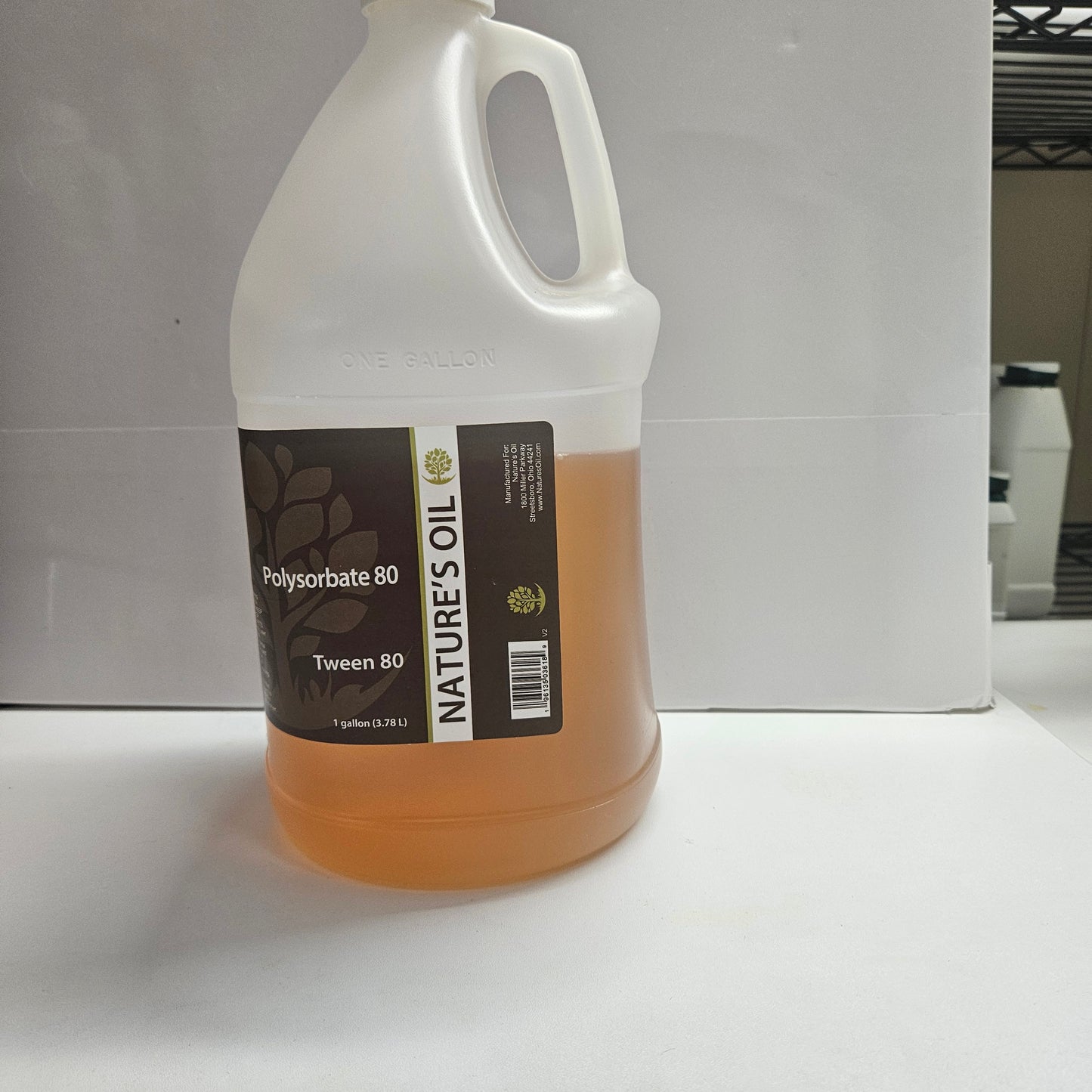 Polysorbate 80 , tween 80- 1/2gallon- Nature's Oil
