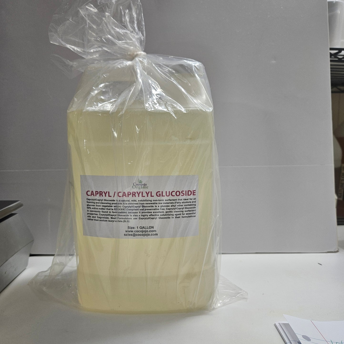 Capryl/Caprylyl Glucoside - 1 Gallon - Cocojojo Organics