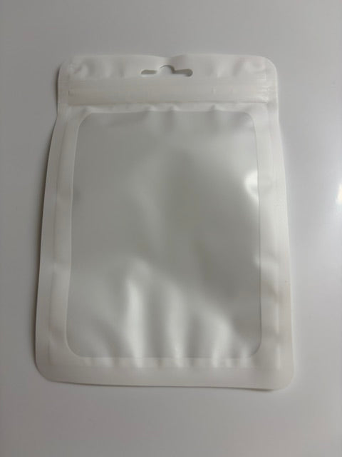 80 White with clear front Resealable pouches - 4 x 6