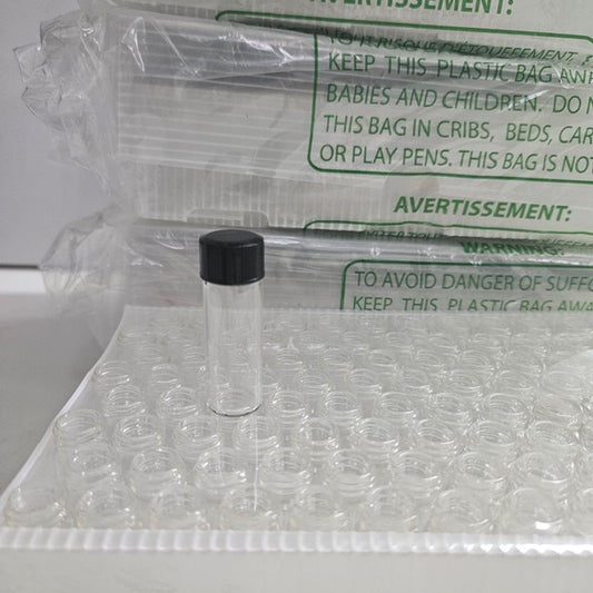 100 5ml glass sample bottles