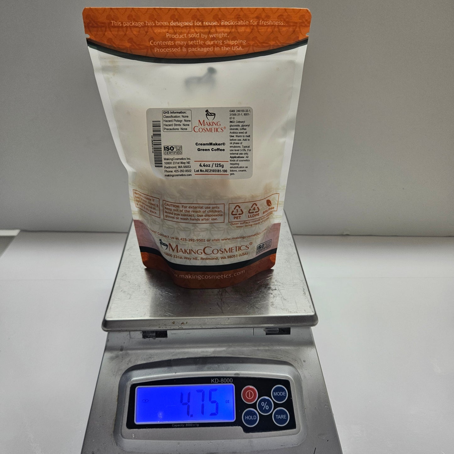 CREAM MAKER GREEN COFFEE- 4.4 OZ MAKING COSMETICS