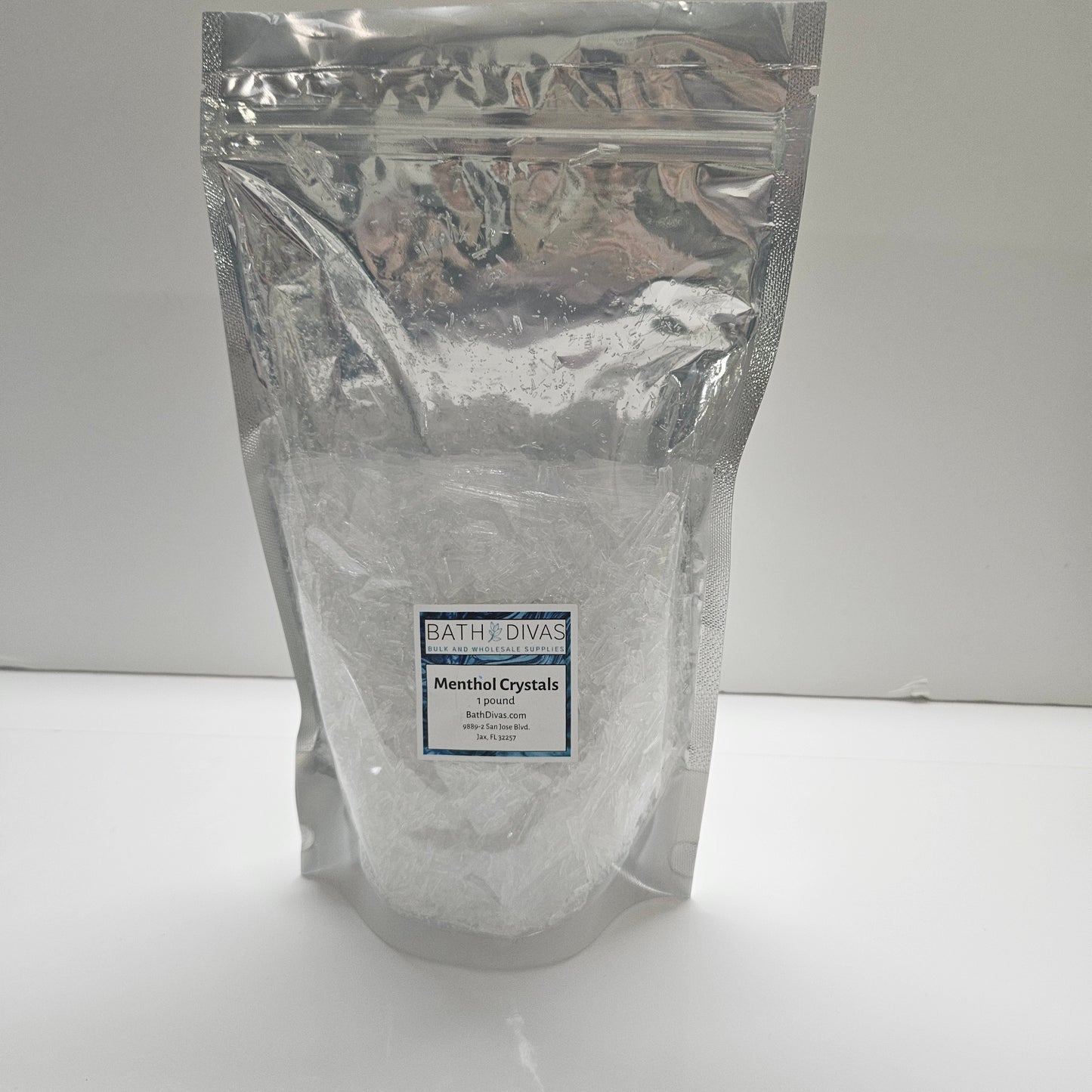 MENTHOL CRYSTALS 1LB BAG -UNOPENED -  BATH DIVAS