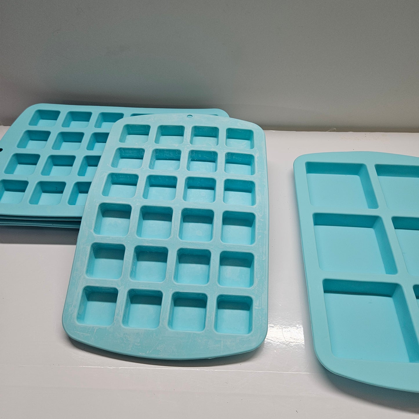 SQUARE SOAP OR CANDLE MOLDS - LOT OF 6