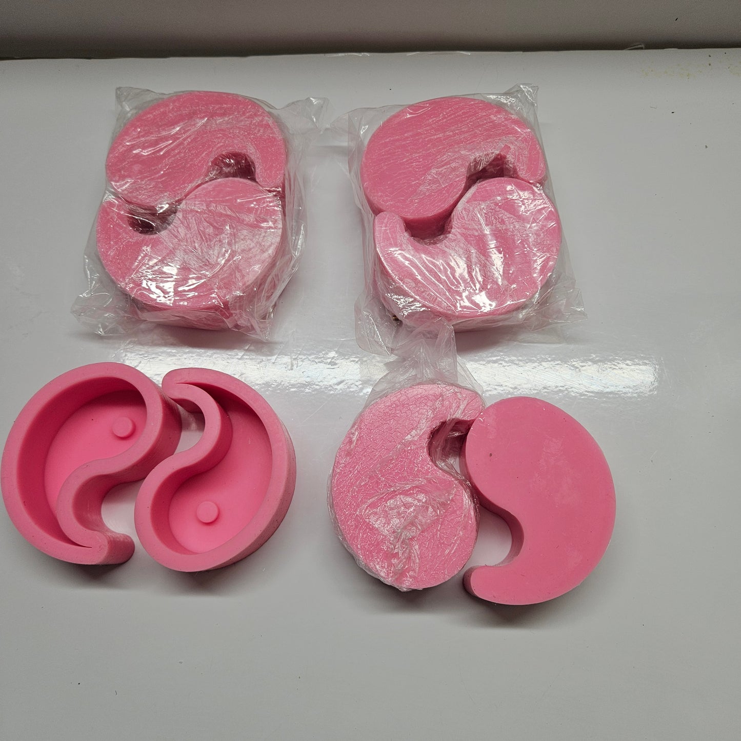 YIN YANG SOAP OR CANDLE MOLDS - 4 SETS-8MOLDS