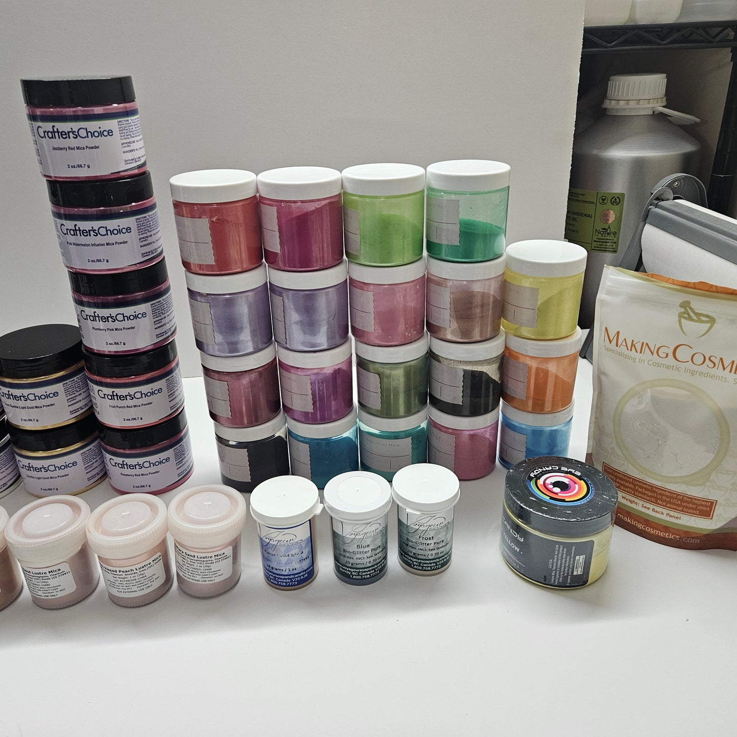 HUGE LOT OF MICA POWDER