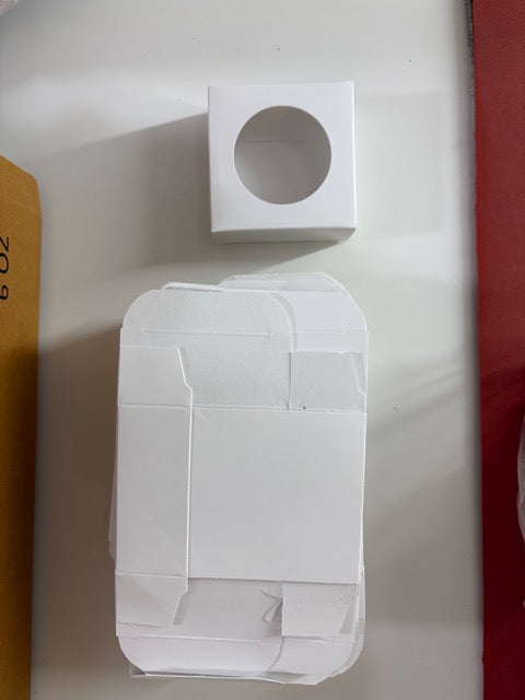 soap boxes - white open window