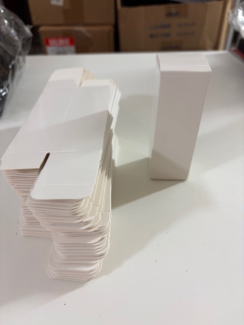 47 White Glossy rollerball bottle/ lipstick Boxes (sku0009)