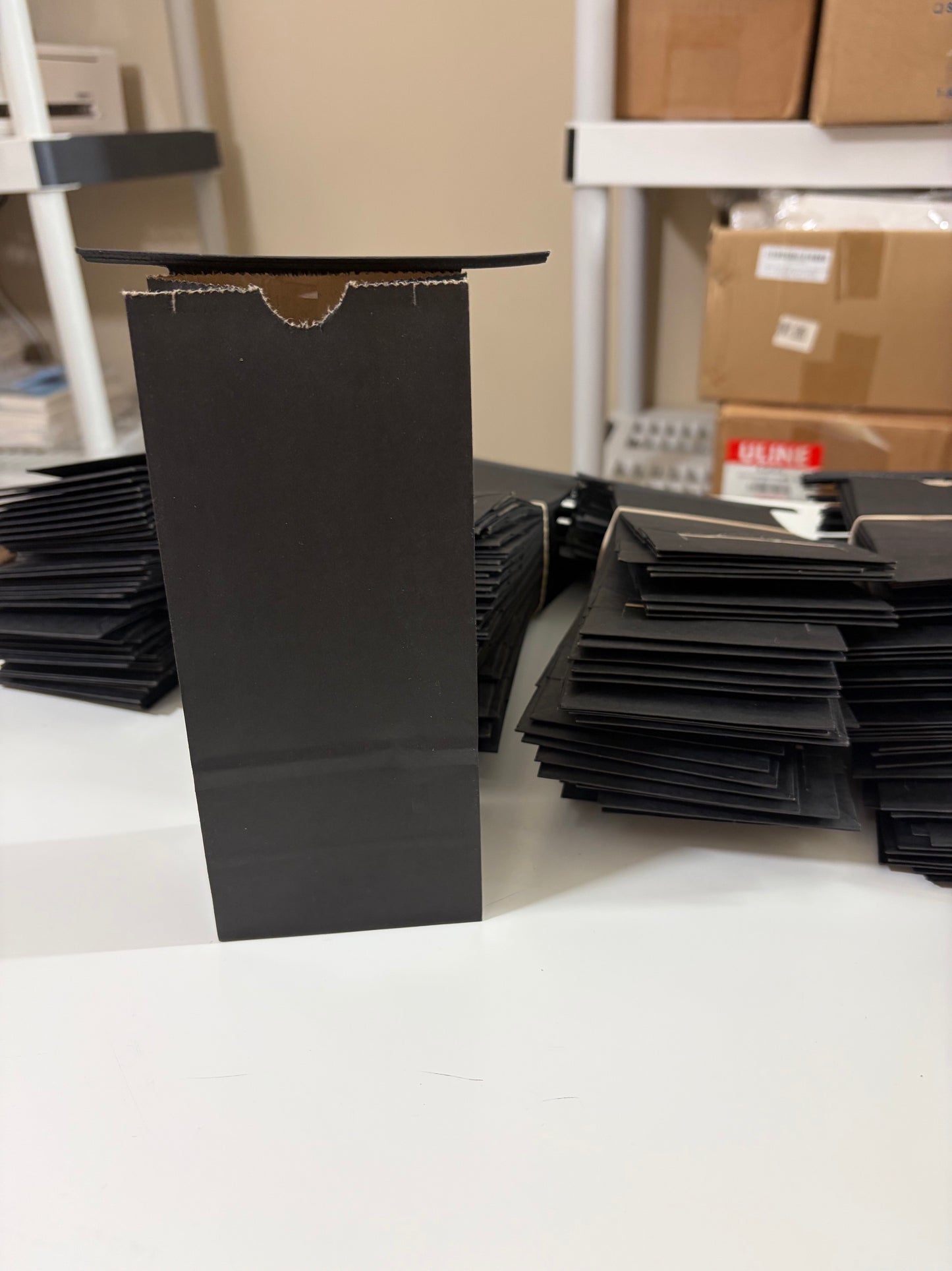 Black sealable craft bags - medium- pack of 50 (sku00014)