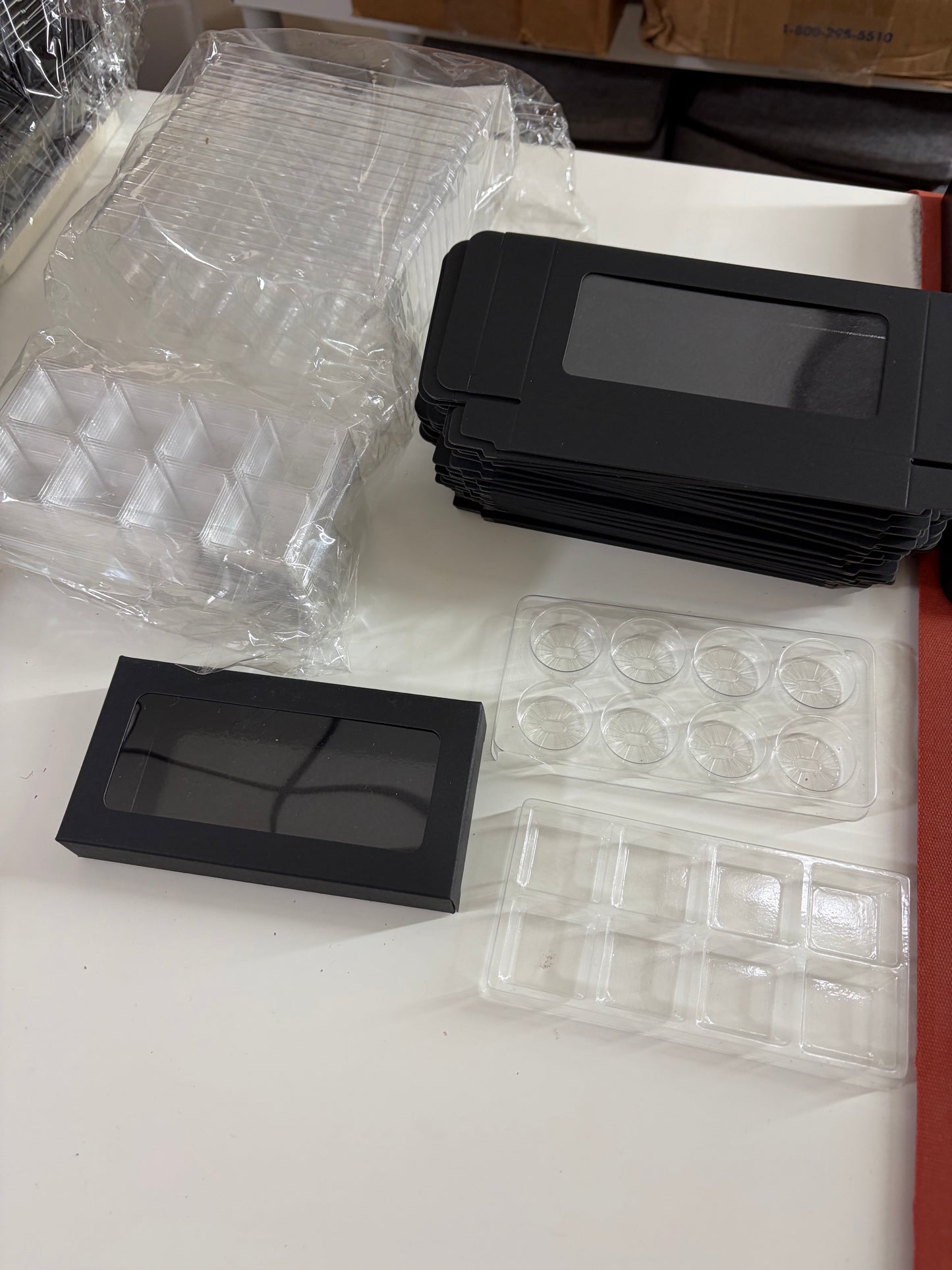 Wax Melt Boxes with Trays - hold 8 wax melts (sku000017)
