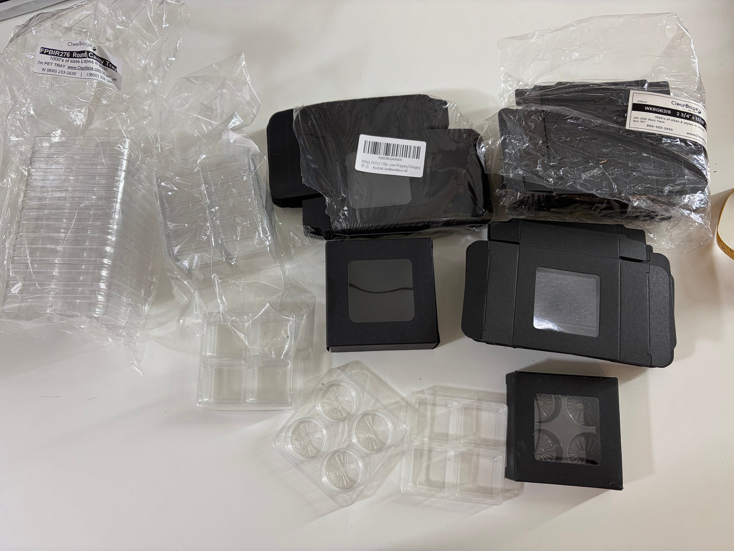 Wax Melt Boxes with Trays - hold 4 wax melts (sku000022)