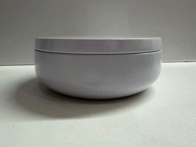 11 White Gloss large candle tins with lids - 10 oz (ct2)