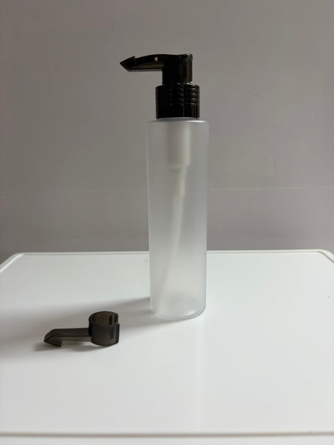 50 Frosted plastic lotion bottles- 6oz with pump and security pump lock