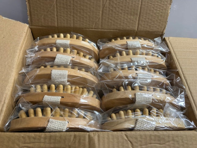 Wooden Palm Cellulite Massager | Knobbed Handheld Design - Lot of 10