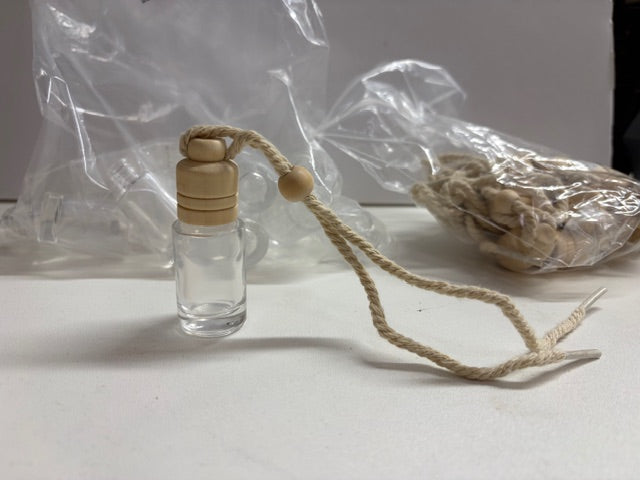 0.25 oz Clear Round Glass Aromatherapy Bottle Set of 12