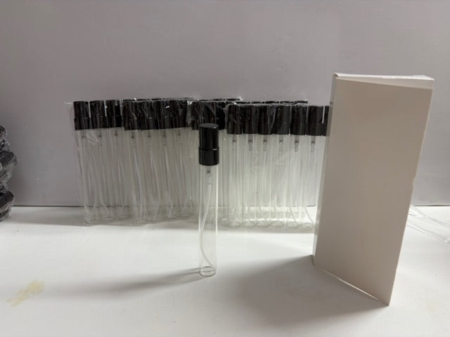 10ml Clear glass perfume atomizer with gift box- pack of 32