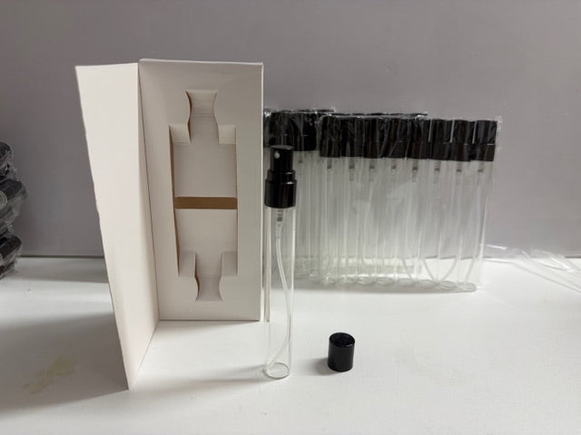 10ml Clear glass perfume atomizer with gift box- pack of 32